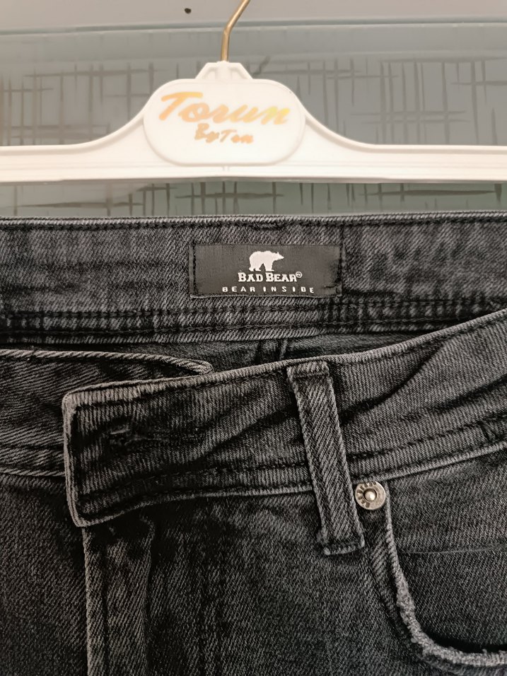 Gri Regular Fit Erkek Denim Pantolon - Görsel 4