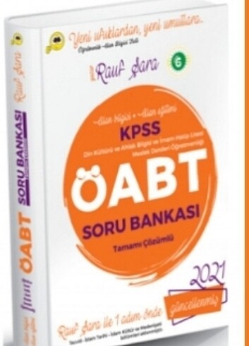 Öabt Rauf Şara Soru Bankası 