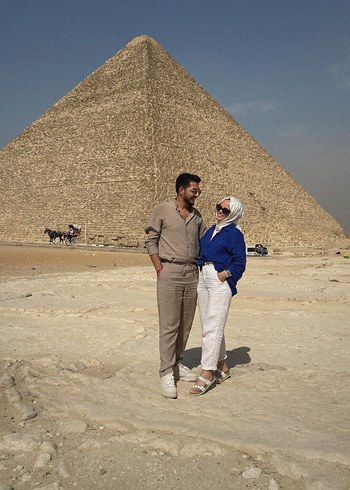 Düğmeli Mavi Keten Kadın Gömlek - Görsel 6