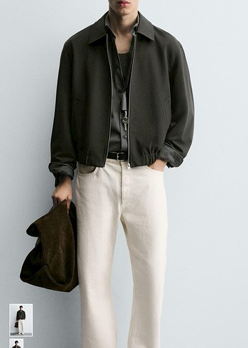 Dimi dokulu ceket zara - Görsel 5