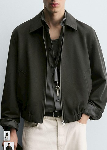 Dimi dokulu ceket zara - Görsel 4