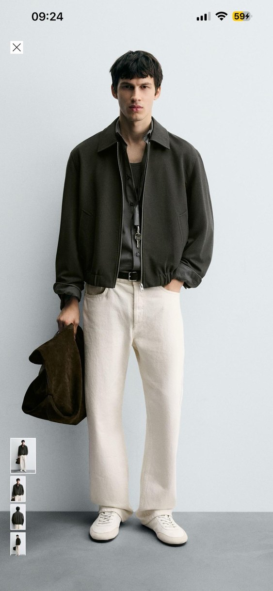 Dimi dokulu ceket zara - Görsel 5