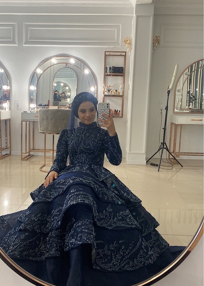 Lacivert kına tacı - Görsel 3