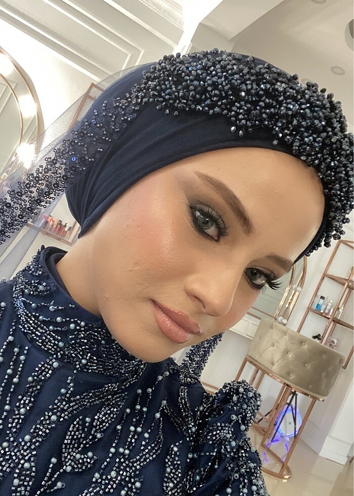 Lacivert kına tacı - Görsel 4