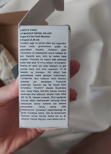  Beden Labote kil maskesi 