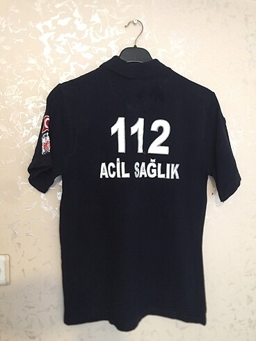 112 acil sağlıkçı paramedik siyah tişört