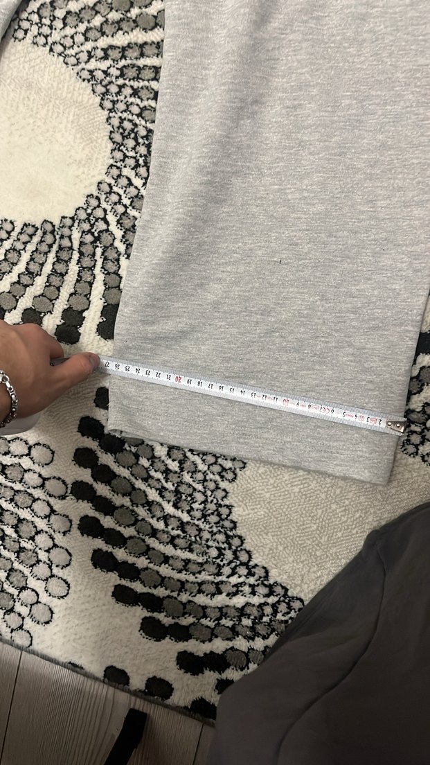 Gri baggy eşofman - Görsel 4