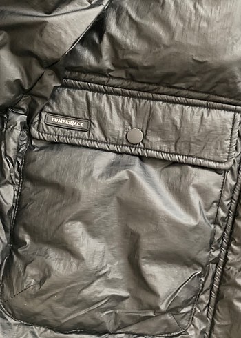 Düğmeli Siyah Midi Kışlık Kadın Mont - Görsel 3