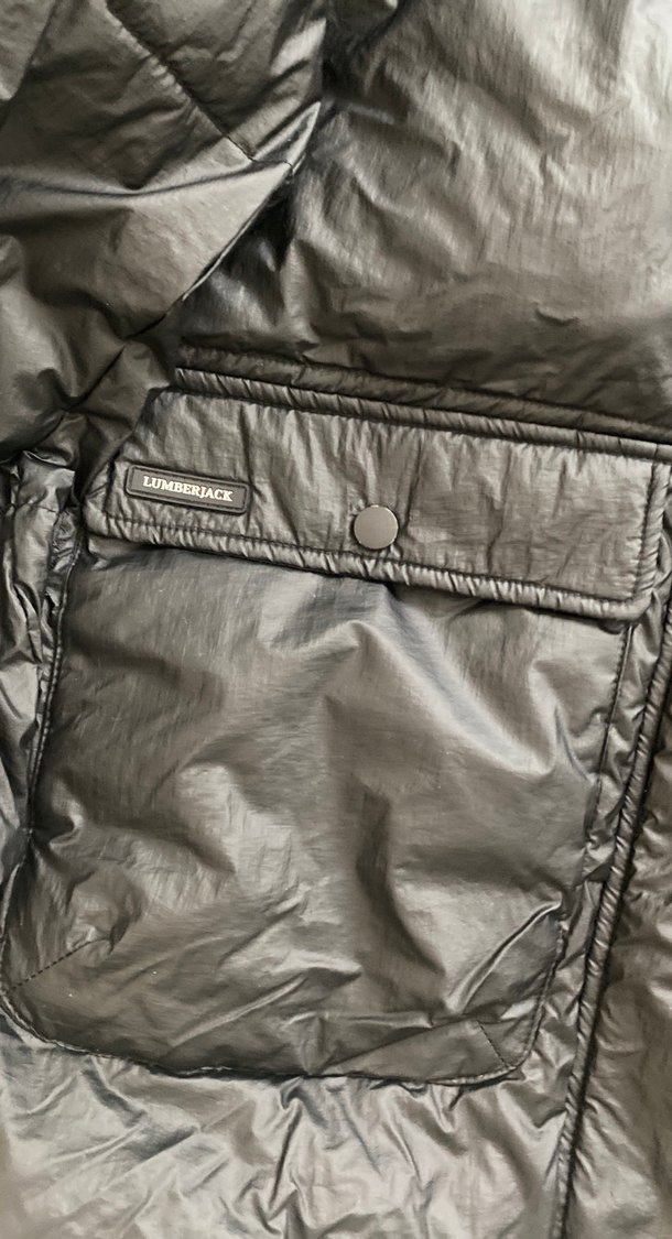 Düğmeli Siyah Midi Kışlık Kadın Mont - Görsel 3