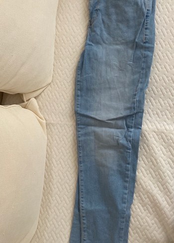 Kadın Mavi Denim Normal Boy Dar Kesim Jean - Görsel 2