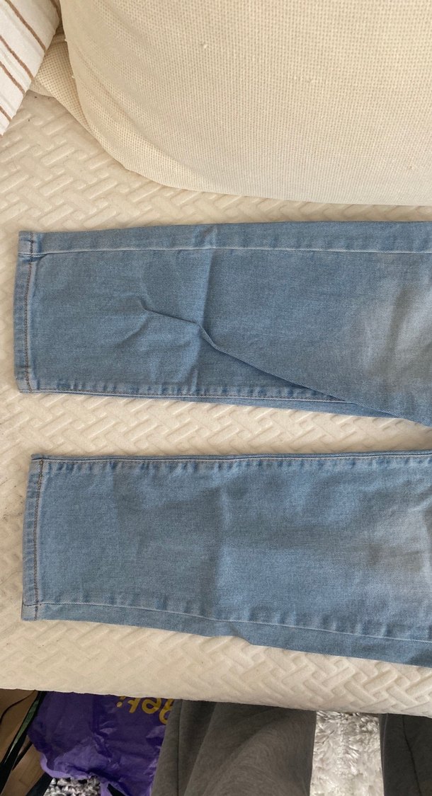 Kadın Mavi Denim Normal Boy Dar Kesim Jean - Görsel 4