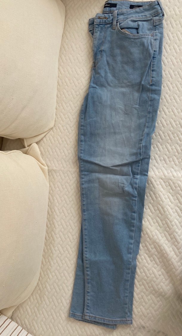 Kadın Mavi Denim Normal Boy Dar Kesim Jean - Görsel 2