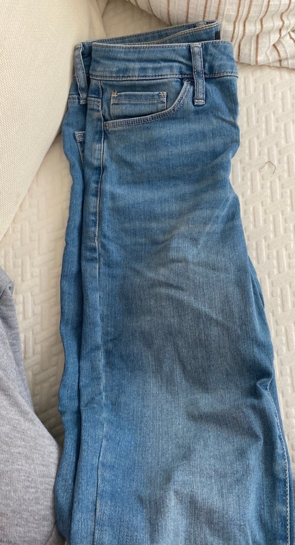 Kadın Mavi Denim Normal Boy Fermuarlı Jean - Görsel 4