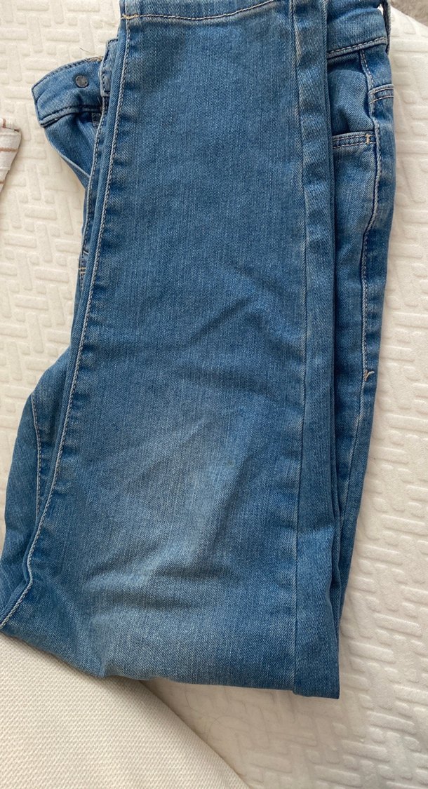 Kadın Mavi Denim Normal Boy Fermuarlı Jean - Görsel 2