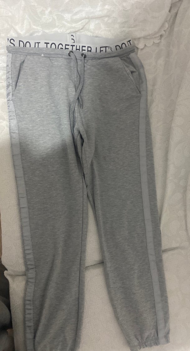 Gri Kadın Rahat Kesim Eşofman Altı - Görsel 3