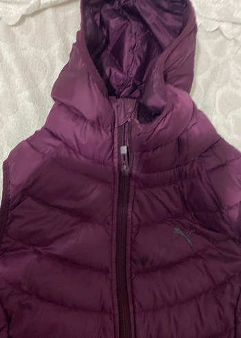 Mor Fermuarlı Kadın Kışlık Ceket - Görsel 2