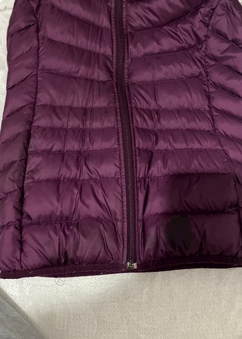 Mor Fermuarlı Kadın Kışlık Ceket - Görsel 3