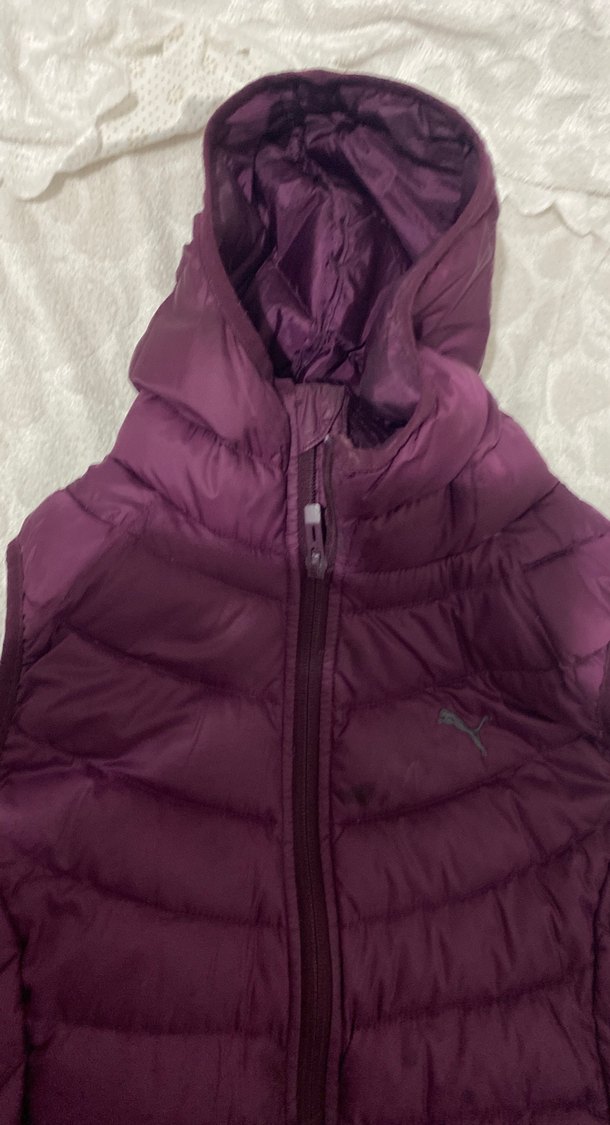 Mor Fermuarlı Kadın Kışlık Ceket - Görsel 2