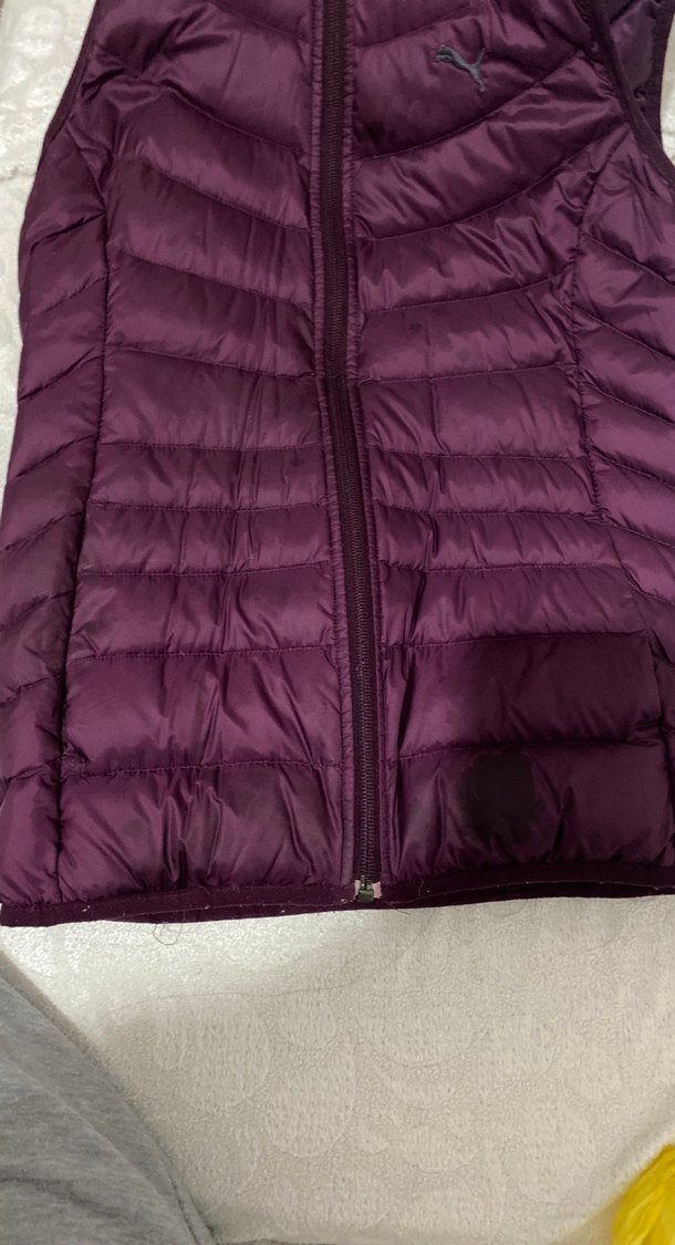 Mor Fermuarlı Kadın Kışlık Ceket - Görsel 3