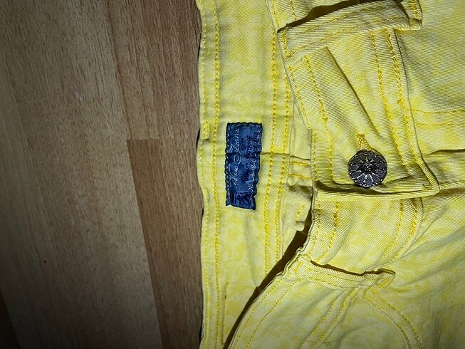 Açık sarı kapri pantolon - Görsel 4