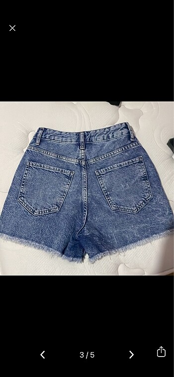 Koton jeans Xs Yırtık Kot Şort Lacivert mavi jean yazlık şort - Görsel 2