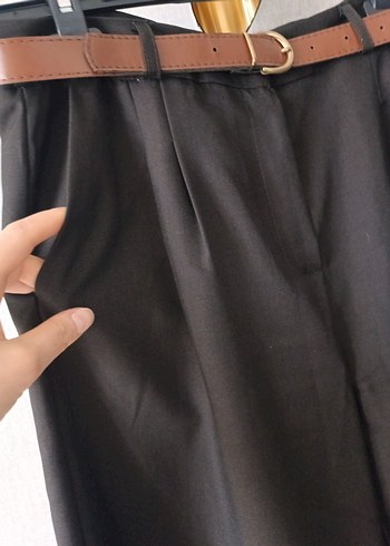 acı kahve palazzo pantolon - Görsel 7