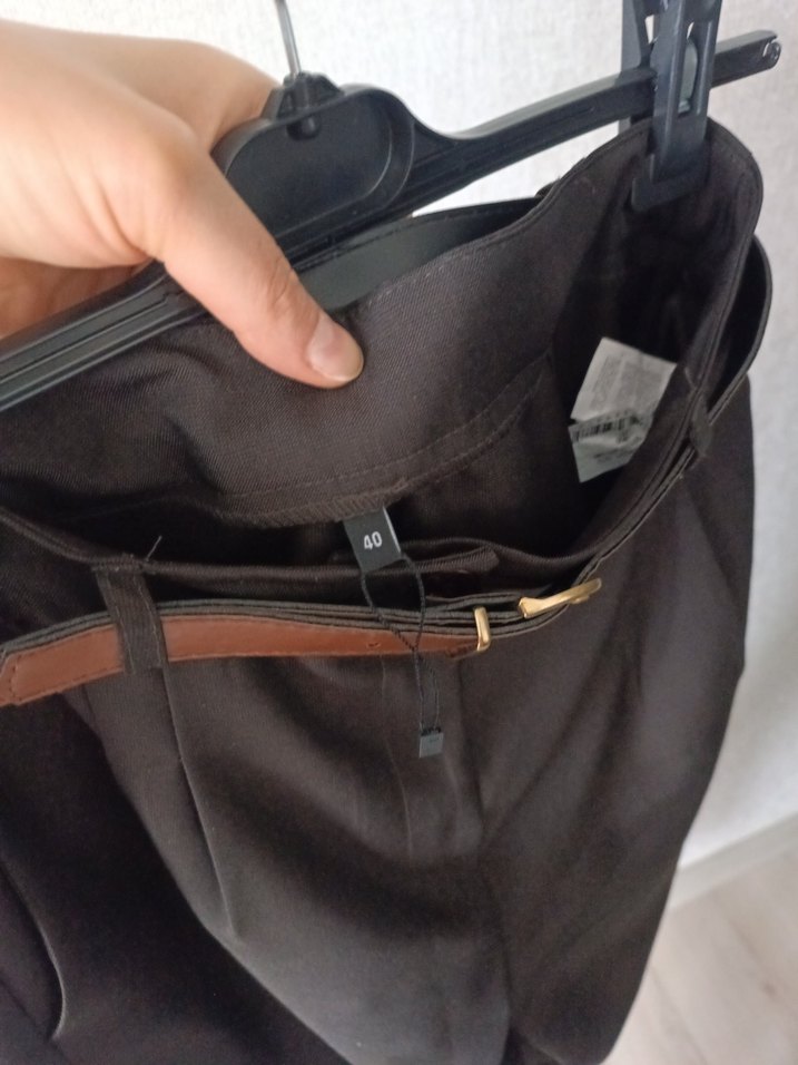 acı kahve palazzo pantolon - Görsel 5