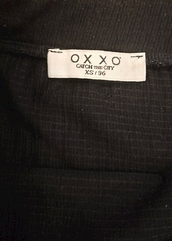 s Beden Oxxo S Beden Siyah Yırtmaçlı Midi Etek