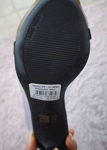 36 Beden mavi Renk Nine West Taşlı tek bant Topuklu Ayakkabı