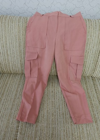 Pembe kargo Kadın Kumaş Pantolon