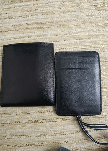 Siyah deri Erkek Cüzdanı KNYL Logolu - Görsel 6