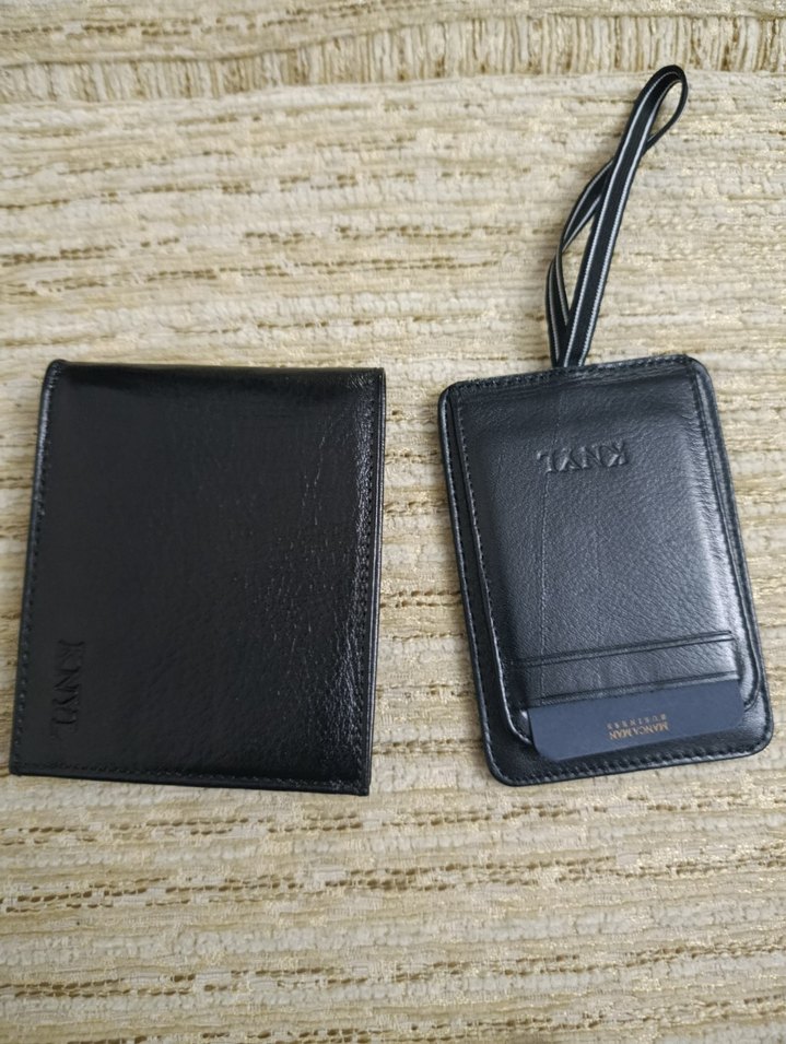 Siyah deri Erkek Cüzdanı KNYL Logolu - Görsel 5