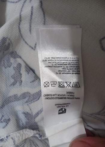 xxl Beden beyaz Renk Desenli Beyaz Erkek Polo Tişört