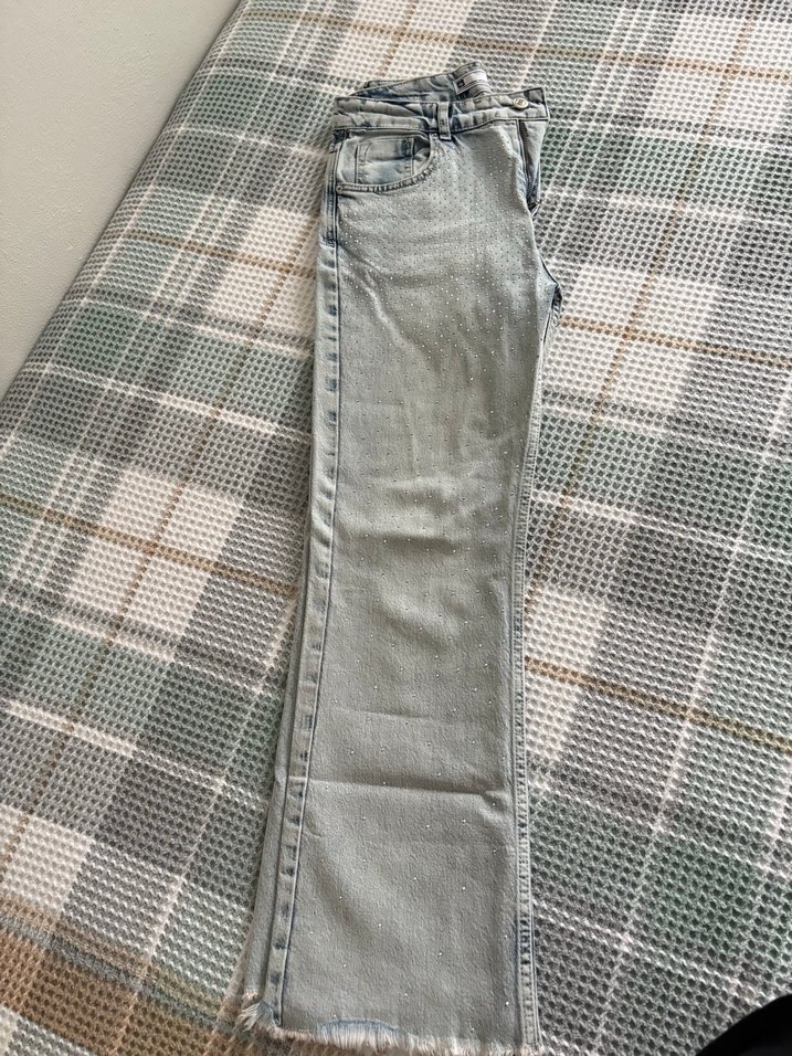 Taşlı Salaş Kadın Jean - Görsel 2