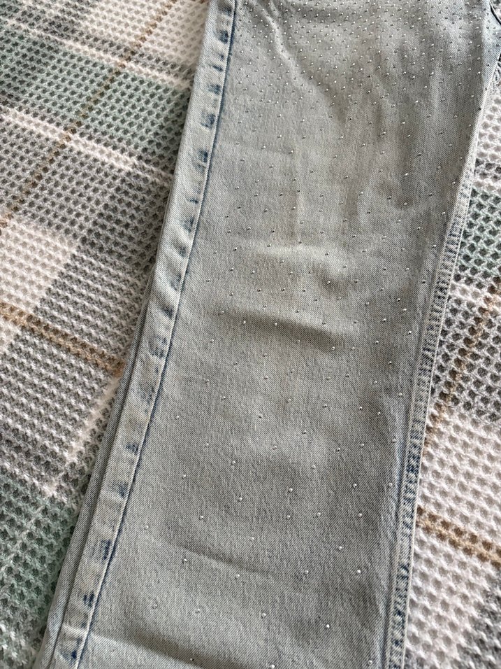 Taşlı Salaş Kadın Jean - Görsel 3