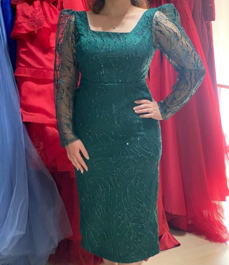 Yeşil Abiye, Simli - Görsel 2