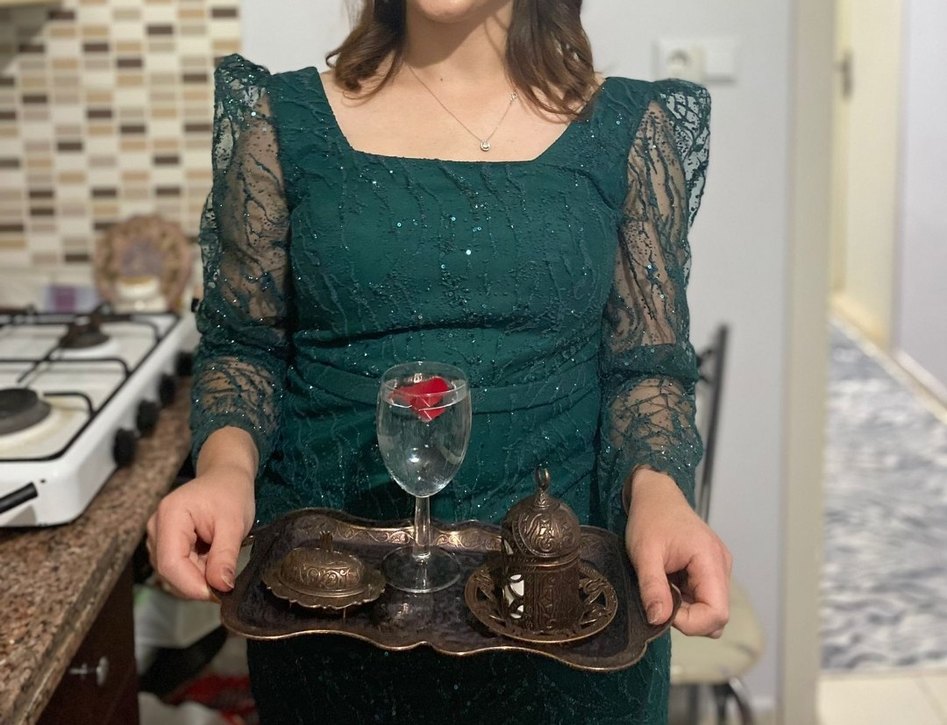 Yeşil Abiye, Simli - Görsel 3