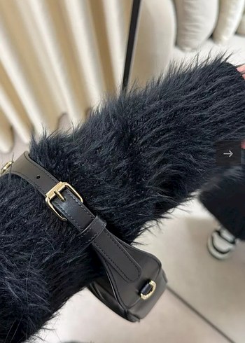 yumoş kıllı uzun hırka yeni sezon - Görsel 2