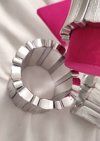 gümüş renk Kadın Bileklik - Görsel 2