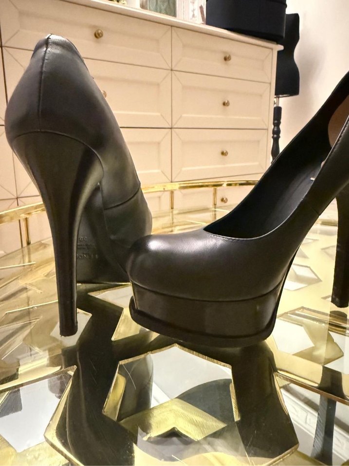 Klasik Siyah Platform Topuklu Kadın Ayakkabı - Görsel 2