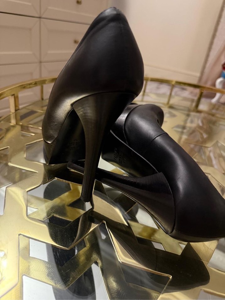 Klasik Siyah Platform Topuklu Kadın Ayakkabı - Görsel 3