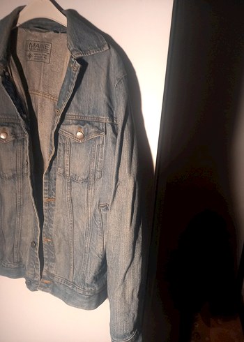Diğer Gri Düğmeli Kadın Denim Ceket
