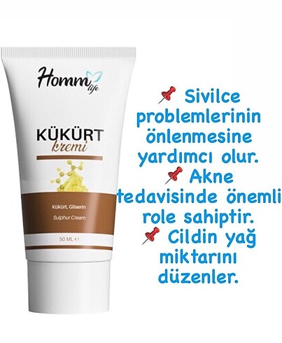 Sivilce için kükürt kremi