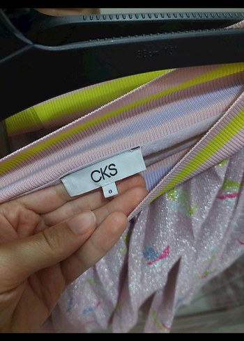7 Yaş Beden pembe Renk Pembe Pilili Bohem Kız Çocuk Eteği