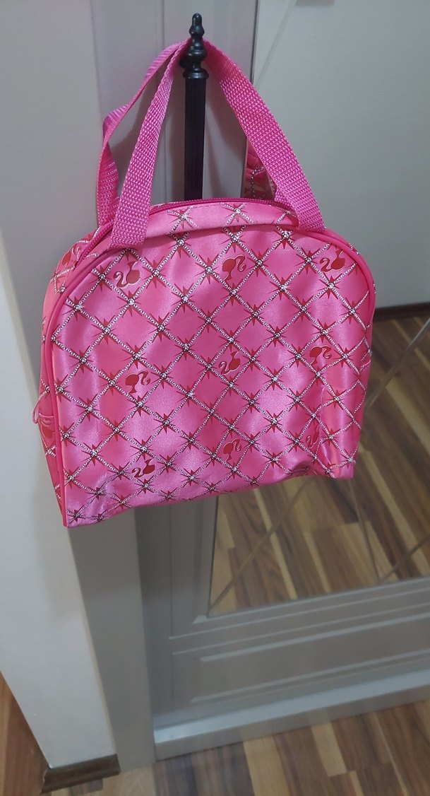 Barbie Desenli Pembe Çocuk El Çantası - Görsel 4