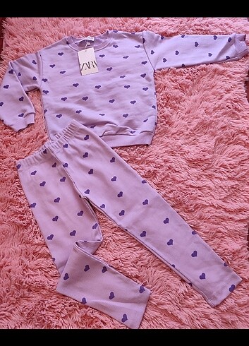 Zara 3-4 yaş Kalpli kız takım