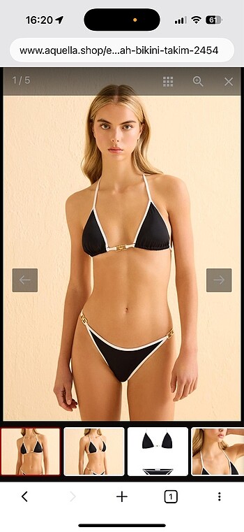 Aquella biye detaylı bikini