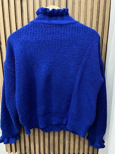 Zara Saks yün karışımlı şık kazak