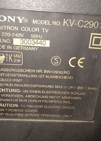 Gri Sony CRT Monitör.70 ekran - Görsel 6