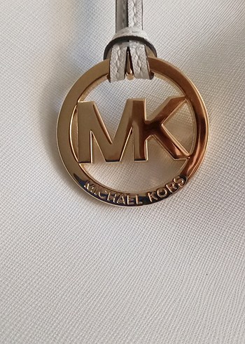 Michael Kors Michael Kors Beyaz Deri Fermuarlı Kadın Çanta